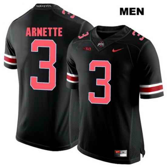 Damon Arnette Nike Ohio State Buckeyes Red Font Authentic Mens Stitched  3 Black College Football Jersey Jersey